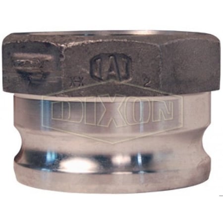 Dixon Cam and Groove Adapter, 4 in, Adapter x NPSM, Aluminum, Domestic 400-AS-AL